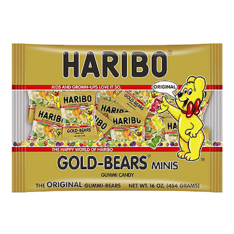 Haribo Gold Gummy Bear Treat Packs Gummy Candy